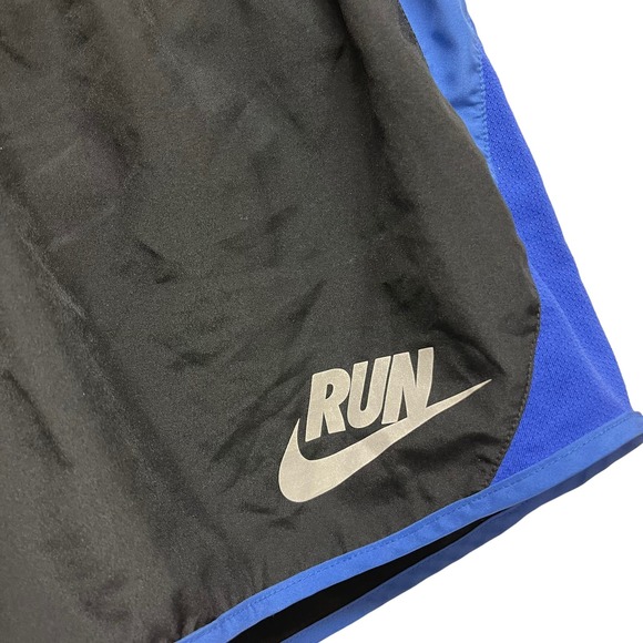 Women's Nike Dry Fit Running shorts black and blue EUC - Medium - Picture 2 of 7